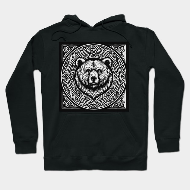 Celtic Bear Hoodie by Desert Owl Designs